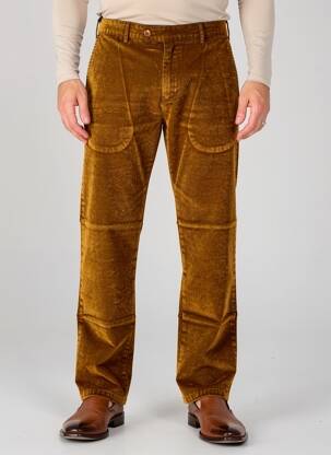 Pantalon chino stretch taille normale marron MMX homme