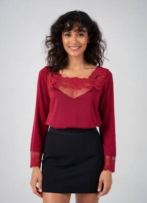 T-shirt manches longues manches longues rouge JANIRA femme