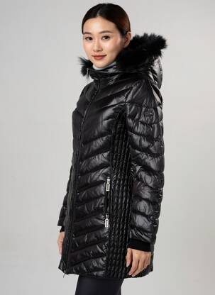 Doudoune manches longues sans capuche noir ZERORH femme