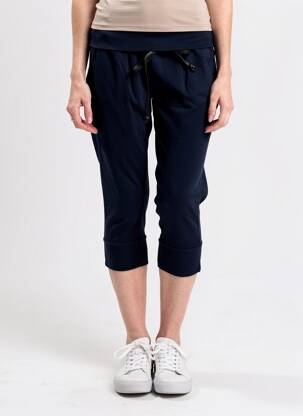 Pantacourt taille élastique bleu PHISIQUE DU ROLE femme