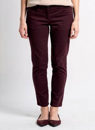 Pantalon slim stretch taille normale rouge ATELIER GARDEUR femme