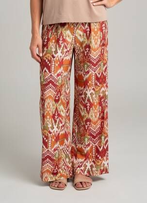 Pantalon large poches rouge JULIE GUERLANDE femme