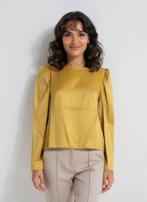 Top manches longues manches longues jaune COP COPINE femme