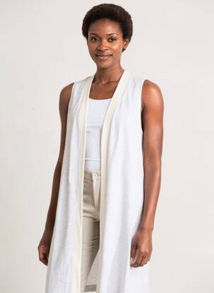 Gilet sans manche coupe droite gris CALIDA femme