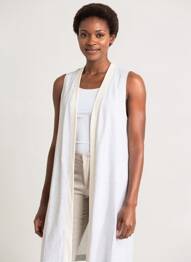 Gilet sans manche col v gris CALIDA femme