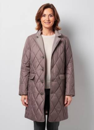 Doudoune manches longues sans capuche marron CONCEPT K femme