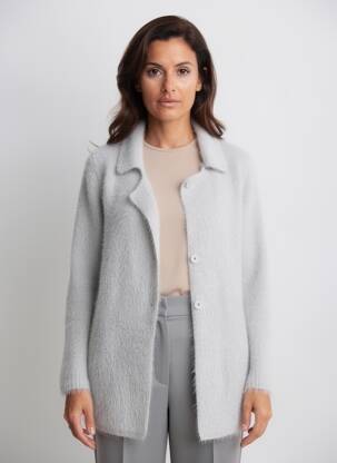 Gilet manches longues stretch gris SEASON femme