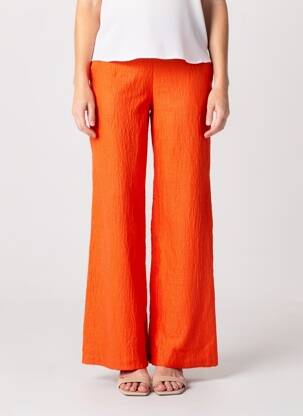 Pantalon flare taille élastique taille normale orange SCARLET ROOS femme