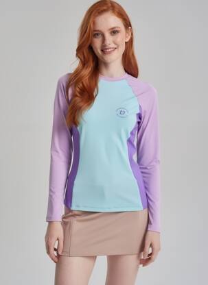 T-shirt manches longues manches longues violet ALTO GIRO femme