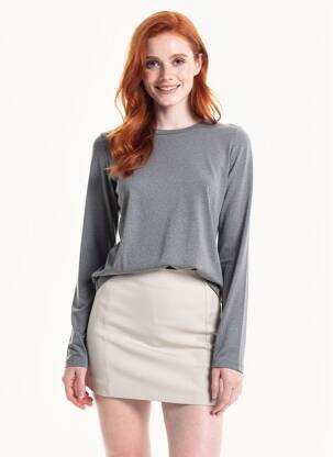 T-shirt manches longues manches longues gris ALTO GIRO femme