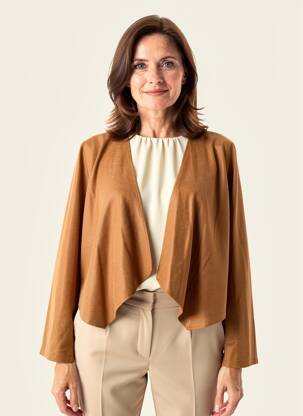 Boléro manches longues marron MERI & ESCA femme