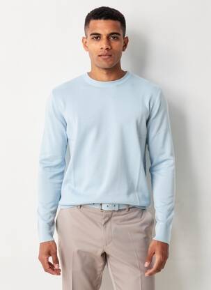 Pull col rond manches longues bleu RITCHIE homme
