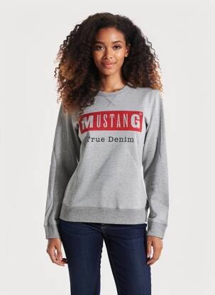 T-shirt manches longues manches longues gris MUSTANG femme