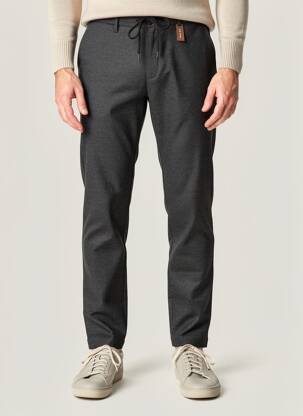 Pantalon chino stretch taille normale gris ALBERTO homme