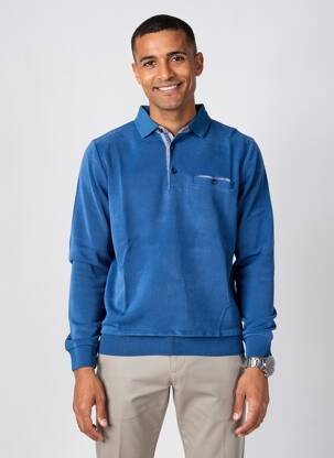 Pull manches longues manches longues bleu BERAC homme