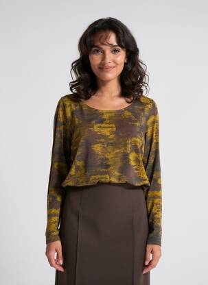 T-shirt manches longues manches longues vert MES SOEURS ET MOI femme