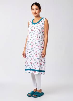 Chemise de nuit stretch vert ROSE POMME femme