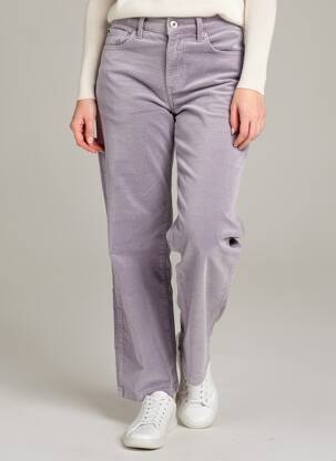 Pantalon droit stretch taille normale violet DENIM STUDIO femme
