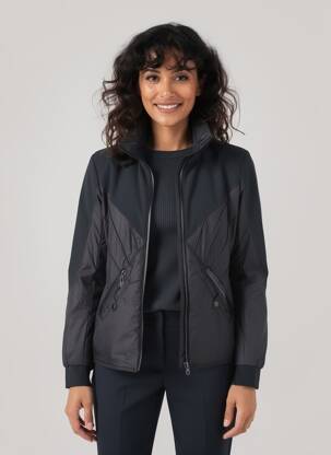 Doudoune manches longues sans capuche noir CREENSTONE femme