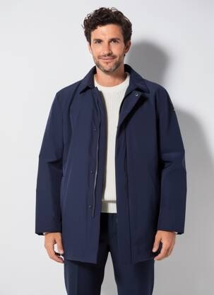 Parka coupe droite sans capuche bleu SUNS BOARDS homme