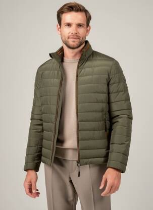Doudoune manches longues sans capuche vert COFOX homme