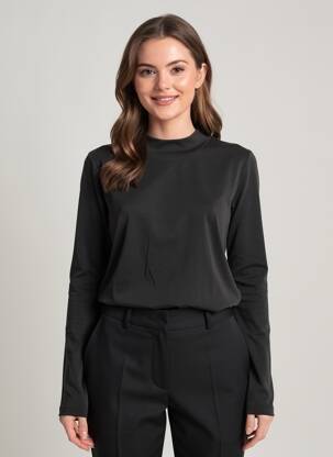 T-shirt manches longues manches longues noir VILA femme