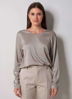 T-shirt manches longues manches longues marron SUN VALLEY femme