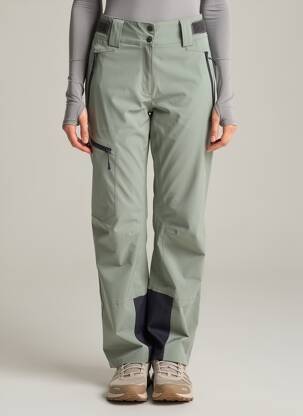 Pantalon droit stretch taille normale vert CMP femme