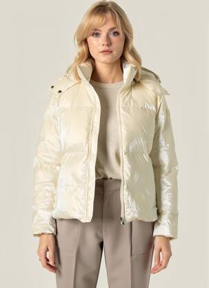 Doudoune manches longues a capuche blanc JOTT (JUST OVER THE TOP) femme