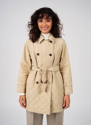 Manteau court poches sans capuche beige MAX MARA femme