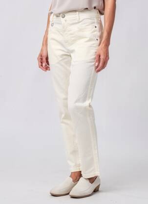 Pantalon slim taille haute taille haute jaune HIGH femme