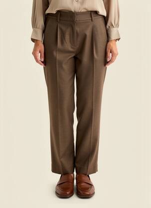 Pantalon chino taille normale taille normale marron WEEKEND MAXMARA femme