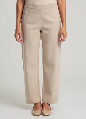 Pantalon droit stretch beige MAX MARA femme
