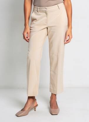 Pantalon 7/8 taille à pinces taille normale beige WEEKEND MAXMARA femme