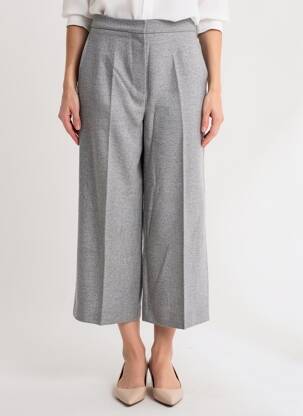 Pantalon 7/8 taille haute taille haute gris MAX MARA femme
