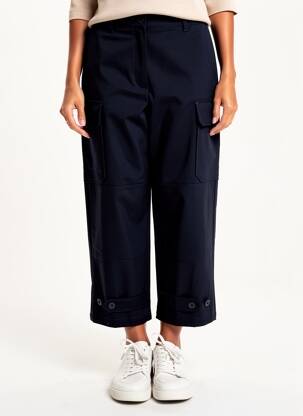 Pantalon 7/8 taille haute taille haute bleu WEEKEND MAXMARA femme