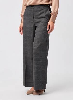 Pantalon droit fermeture zippée sous rabat boutonné taille normale gris WHITE STUFF femme