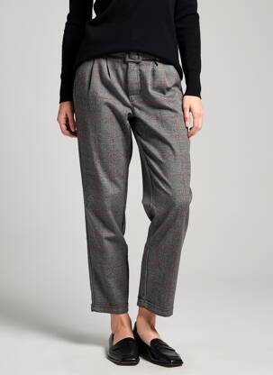 Pantalon droit stretch taille normale gris FREEMAN T.PORTER femme