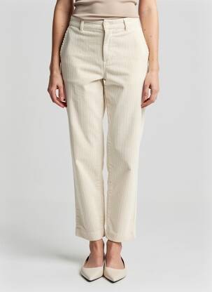 Pantalon droit stretch taille normale beige BELLA JONES femme