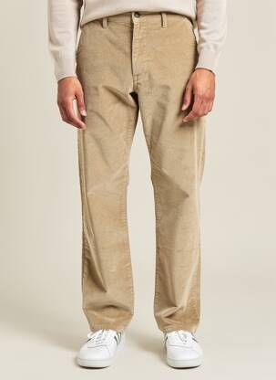Pantalon droit tissage velours taille normale beige FREEMAN T.PORTER homme