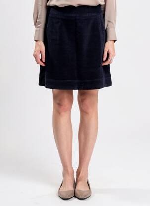Jupe courte fermeture zippée au dos bleu FABIENNE CHAPOT femme