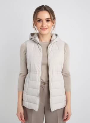 Doudoune poches a capuche gris OAKWOOD femme