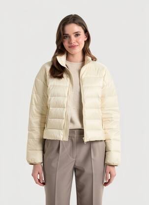 Doudoune manches longues sans capuche beige OOF WEAR femme