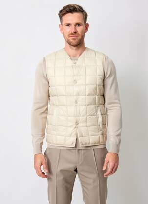 Doudoune poches sans capuche beige ONLY & SONS homme