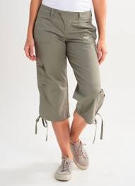 Pantacourt coupe droite taille basse vert ROXY femme