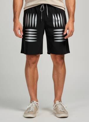 Bermuda taille élastique taille normale noir CHROMABLE homme