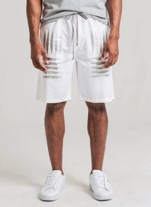 Bermuda taille élastique taille normale blanc CHROMABLE homme