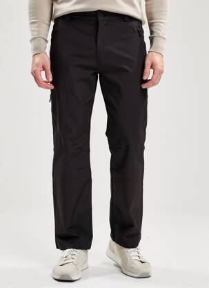 Pantalon droit sport ski taille normale noir LHOTSE homme