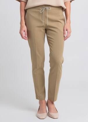 Pantalon slim taille élastique taille normale marron FABIANA FILIPPI femme