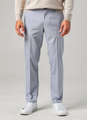 Pantalon chino tissage chiné taille haute bleu HUGO BOSS homme